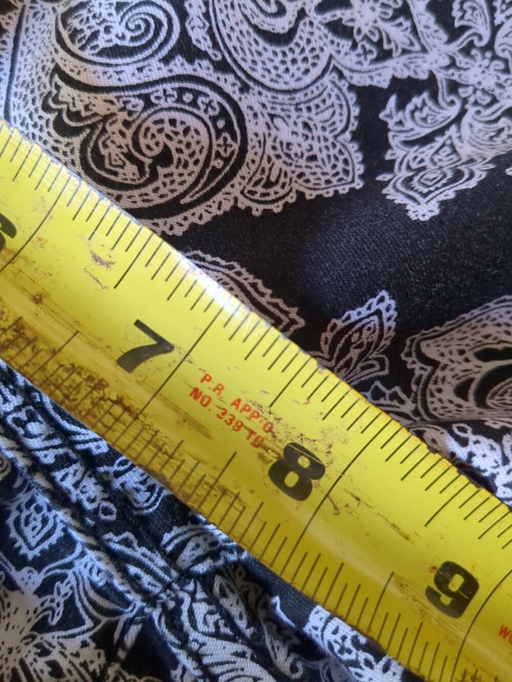 Black and White Cotton Blend Pants - Picture 9 of 14